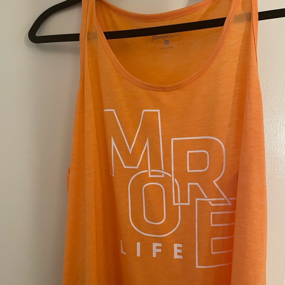 Orangetheory “More Life” Crop Flowy Racerback Tank